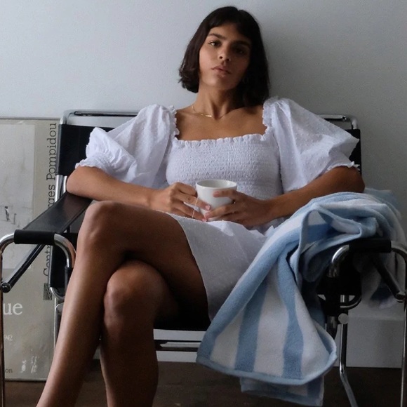 Hill House Dresses & Skirts - HILL HOUSE The Athena Nap Dress – Sheer White Swiss Dot